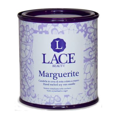 LACE BEAUTY Hand Melted soy wax candle – Marguerite 240 gr
